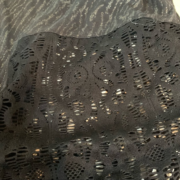 Free People Black Zebra Lace Crop Top - Picture 9 of 9